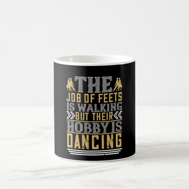 Caneca De Café Dançar - Dançar é o hobby dos pés (Centro)