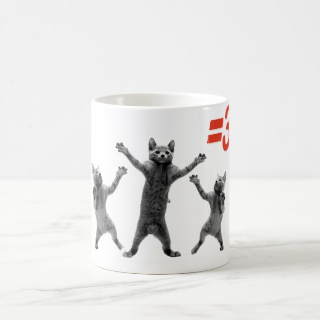 Caneca De Café dançar gatos iguala três nc (Centro)