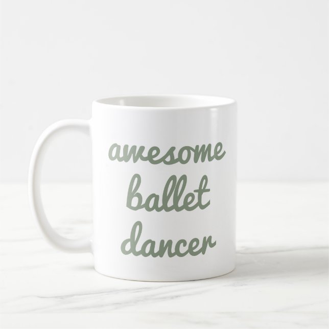 Caneca De Café Dançarina de balé incrível Cotação Dancer Gift Bal (Esquerda)