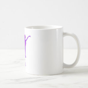 Caneca De Café Dançarina de Balé Roxo, Ano Novo, Deseja Muita