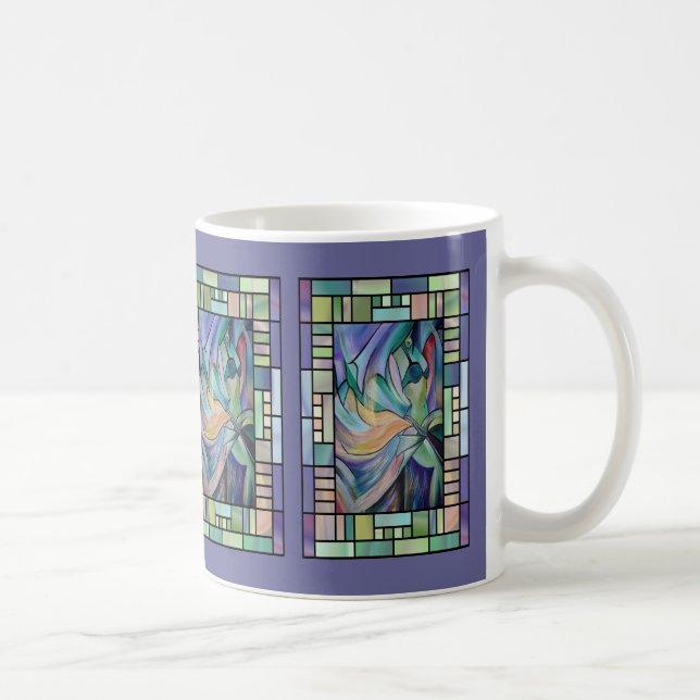 Caneca De Café Dançarina De Belly Do Médio Oriente Com Véus De Pa (Direita)