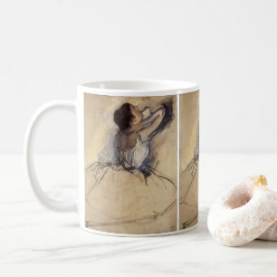 Caneca De Café Dançarina de Edgar Degas, Vintage Ballerina Art
