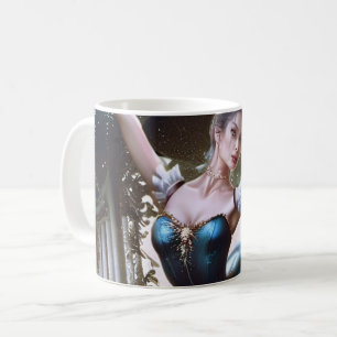 Caneca De Café Dançarino balé num Tutu Azul