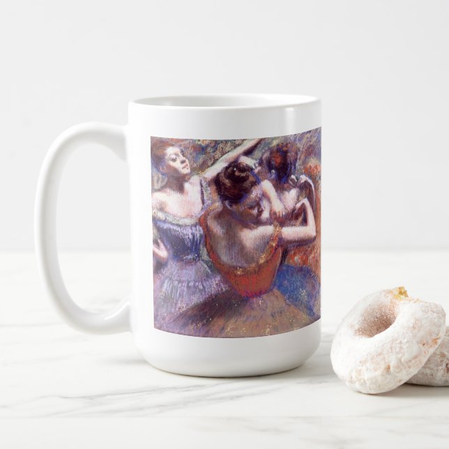 Caneca De Café Dançarinos 1899 Edgar Degas (Com Donut)
