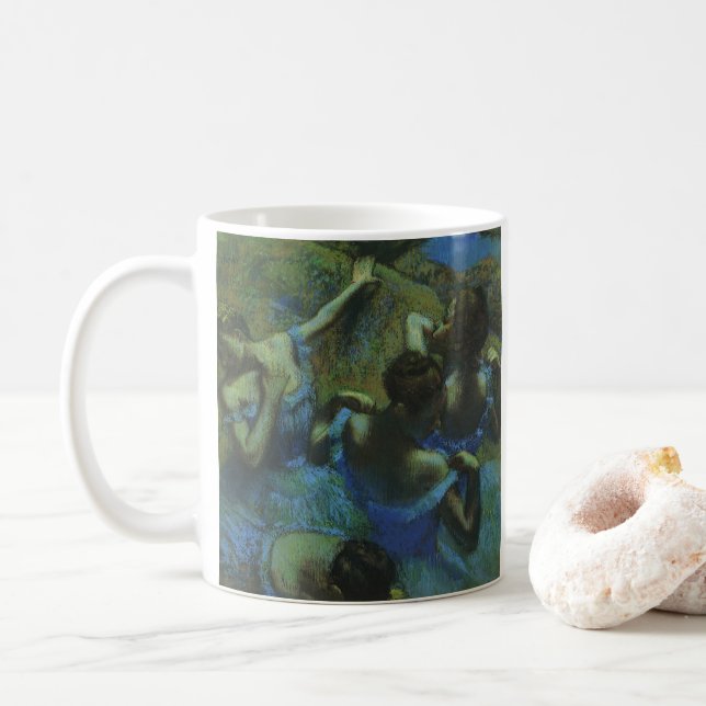 Caneca De Café Dançarinos azuis por Edgar Degas, Impressionismo d (Com Donut)