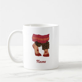 Caneca De Café Dançarinos de Bharatanatyam Feet Design personaliz