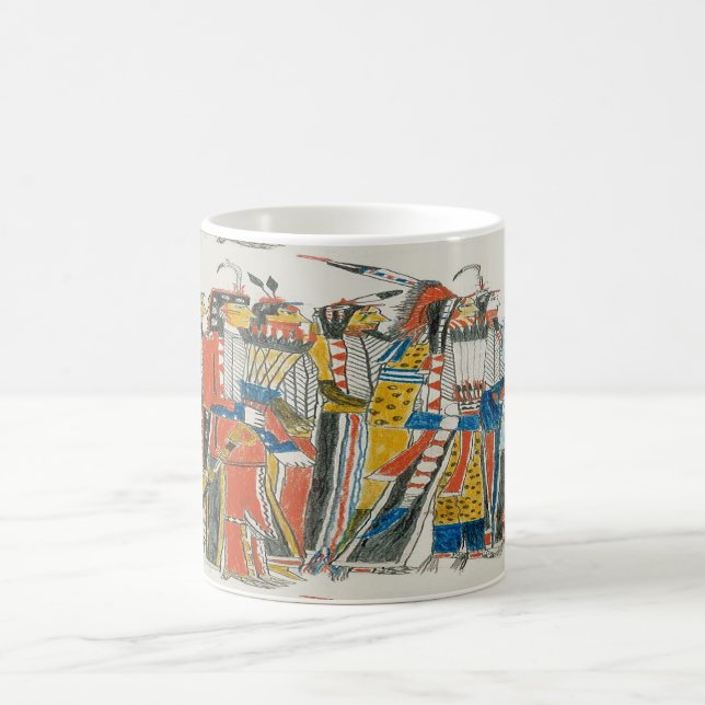 Caneca De Café Dançarinos Nativos American Pow Wow (Centro)