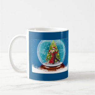 Caneca De Café Dançarinos tango-argentinos de Natal no Globo de 
