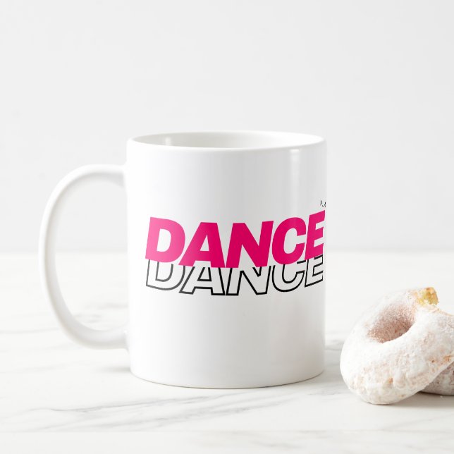 Caneca De Café Dance Dance Mugs para Dançantes (Com Donut)