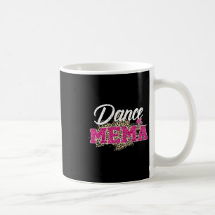 Caneca De Café Dance Mema Leopard Funny Dancing Mema Dia de as mã