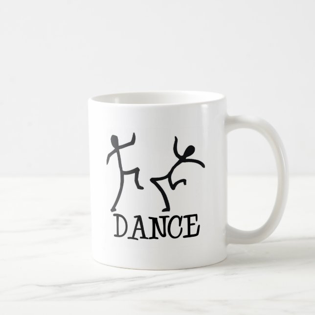 Caneca De Café Dance Stick Figures (Direita)