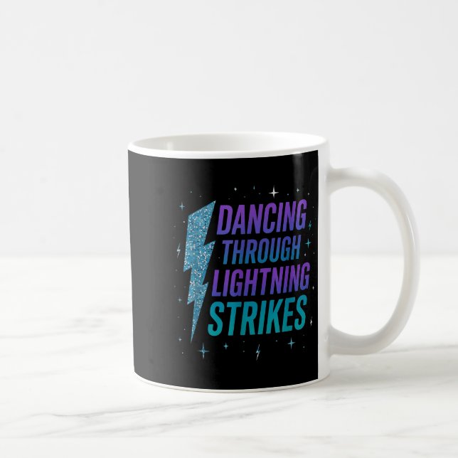 Caneca De Café Dancing Through The Lightning Strike Dancer Motiva (Direita)