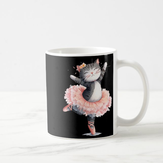 Caneca De Café Dancing Tutu Cat Costume For Cats Lovers  (Direita)