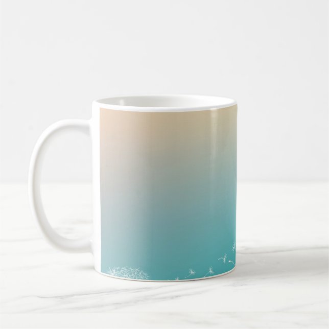 Caneca De Café Dandelion de fundo (Esquerda)
