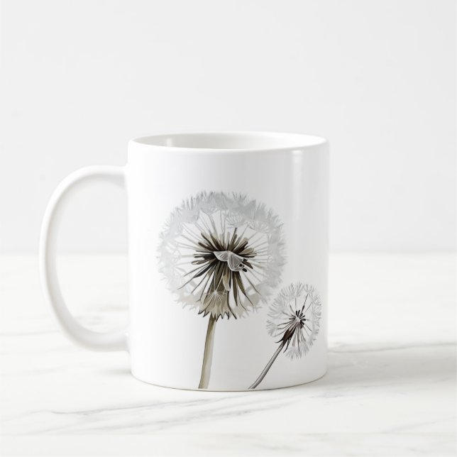 Caneca De Café Dandelion Flower (Esquerda)
