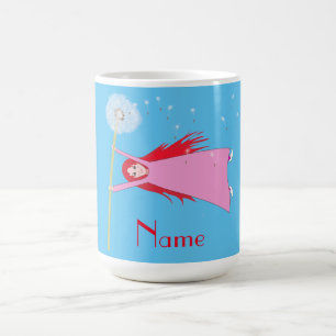 Caneca De Café Dandelion Girl Thunder_Cove de cabelos vermelhos