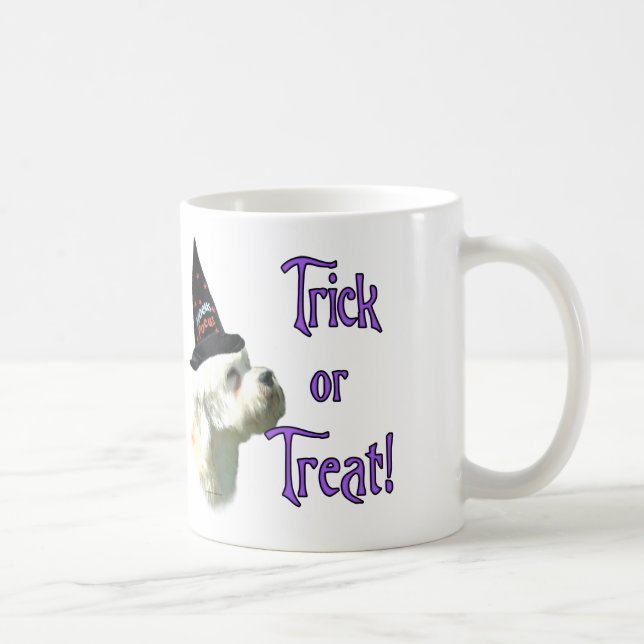 Caneca De Café Dandie Dinmont Terrier Trick (Direita)