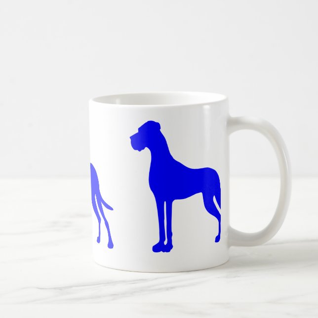 Caneca De Café Dane Azul Grande (Direita)