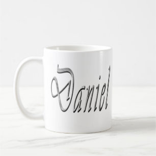 Caneca De Café Daniel, nome, logotipo,