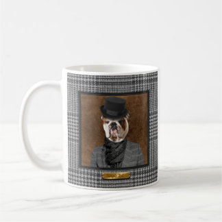 Caneca De Café Dapper Bulldog Personalizável do Hoity Toity House
