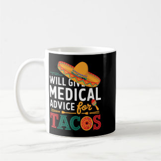 Caneca De Café Dará aconselhamento médico para tacos médico engra