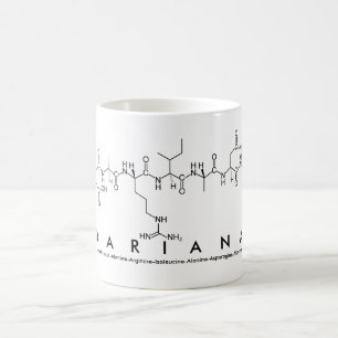 Caneca De Café Dariana peptide name mug