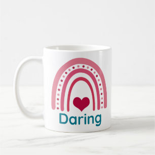 Caneca De Café Daring Viva Magenta Boho Rainbow