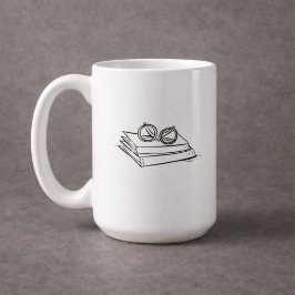 Caneca De Café Dark Academia – Vintage Book Art | Introvert Gift