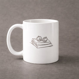 Caneca De Café Dark Academia – Vintage Book Art | Introvert Gift