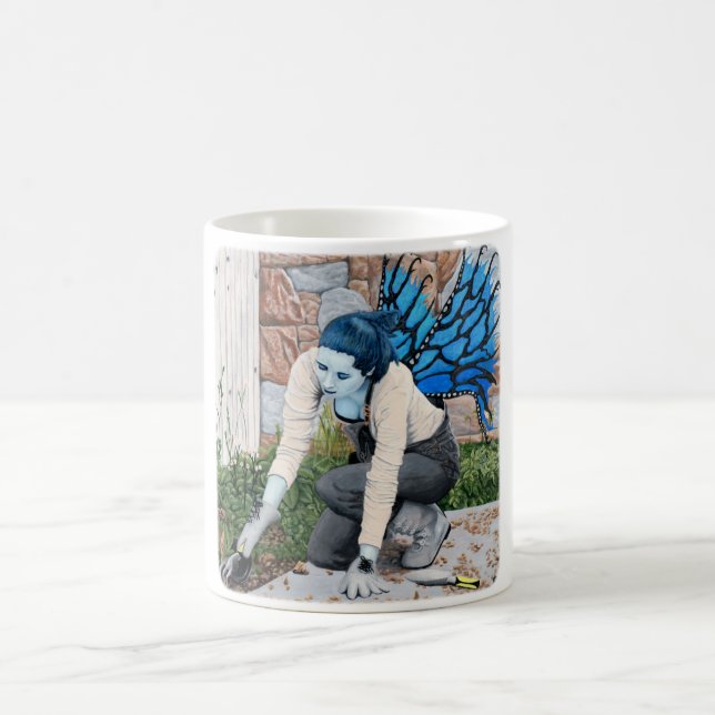 Caneca De Café Dark Fairy Garden Fantasy Art Coffee Mug (Centro)