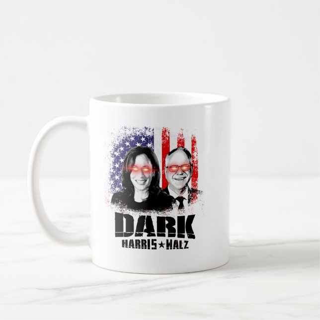 Caneca De Café Dark Harris Walz 2024 (Esquerda)