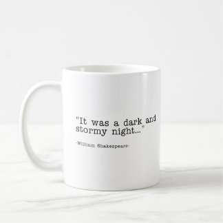 Caneca De Café Dark Stormy Night Shakespeare Citação Mens T-shirt