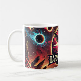 Caneca De Café DarkStarBurn - Anjo Escuro - Taça de Cena Espacial