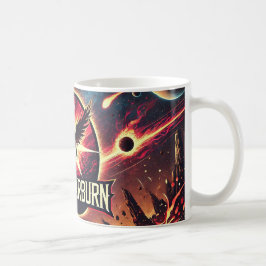 Caneca De Café DarkStarBurn - Anjo Escuro - Taça de Cena Espacial