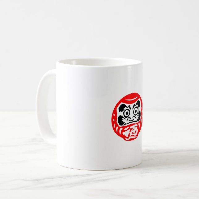 Caneca De Café Daruma Doll (Frente Esquerda)