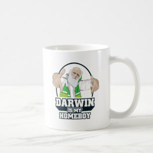 Caneca De Café Darwin é meu ficar em casa (a cor completa)