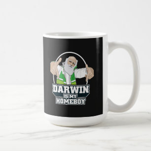 Caneca De Café Darwin é meu ficar em casa (a cor completa)