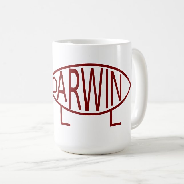 Caneca De Café Darwin Lettering Mug (Frente Esquerda)
