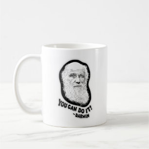 Caneca De Café Darwin - Você Pode Fazer Isso