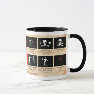 Caneca de café das bandeiras de pirata