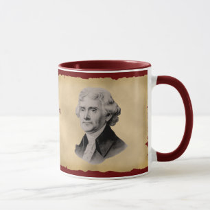 Caneca de café das citações de Thomas Jefferson