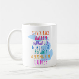 Caneca de Café das Dunas de Areia de Michigan Mitt