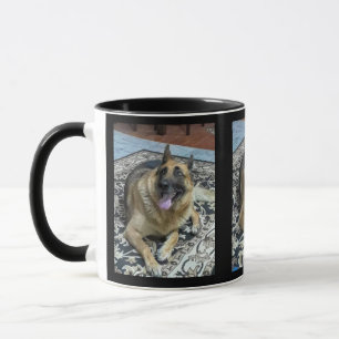 Caneca de café das expressões do cão de german