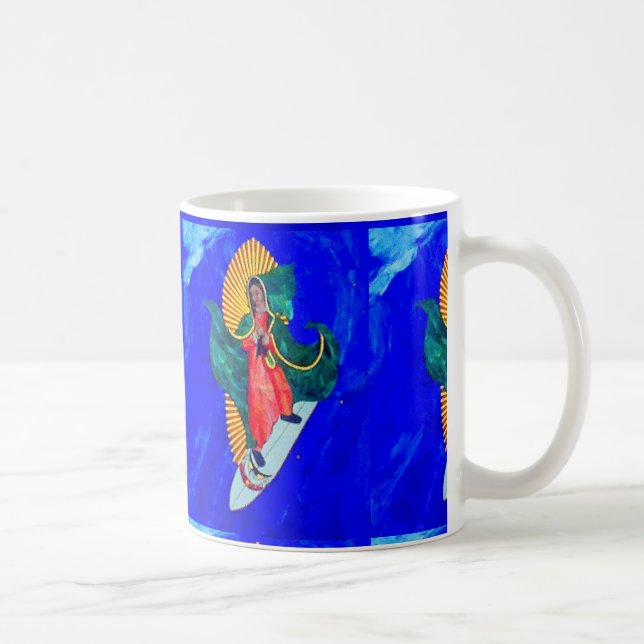 caneca de café das freiras surfando (Direita)
