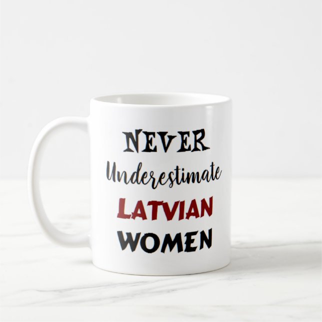 caneca de café das mulheres latvianas (Esquerda)