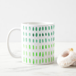 Caneca De Café Dashed In Green Mug