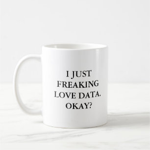 Caneca De Café Data Analyst Presente Adoro Dados Engraçados