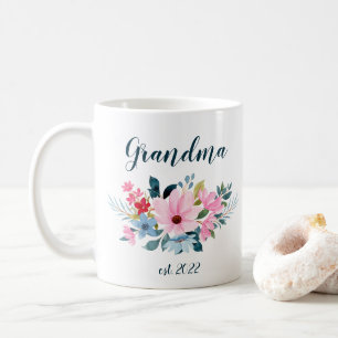 Caneca De Café Data da avó PERSONALIZÁVEL - Primeira vez Vovó