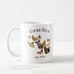 Caneca De Café Data de Vovó PERSONALIZÁVEL - Primeira Vez Vovó Co