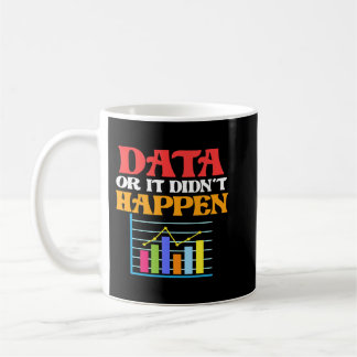 Caneca De Café Data Or It Didnt Happen Data Scientist Analyst Gra